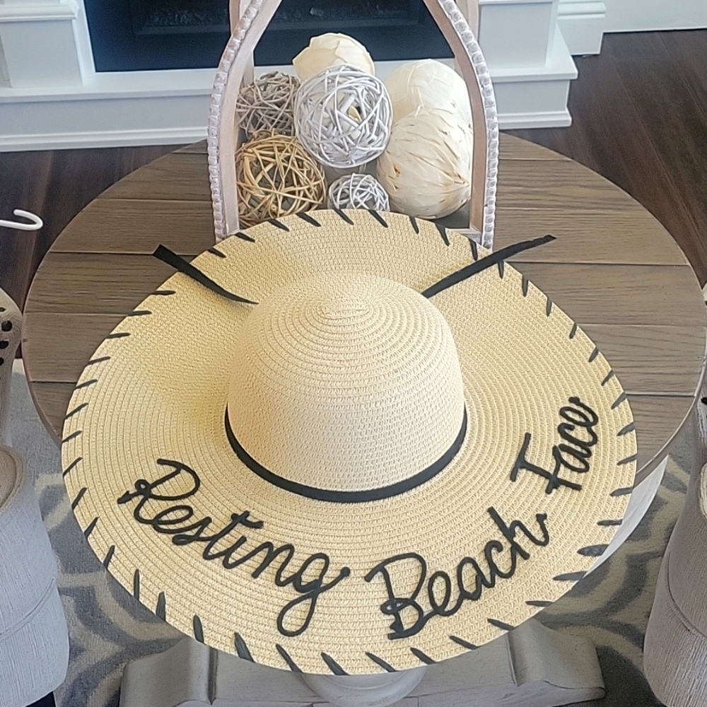 Resting Beach Face Beach Hat
